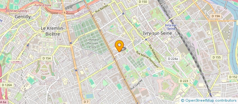 localisation de l'entreprise SCI LA COMMUNE à IVRY-SUR-SEINE