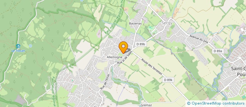 localisation de l'entreprise SCI LA COMPLESSE  THOIRY