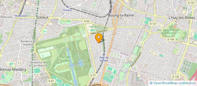 localisation de l'entreprise SCI LA COMTE à SCEAUX