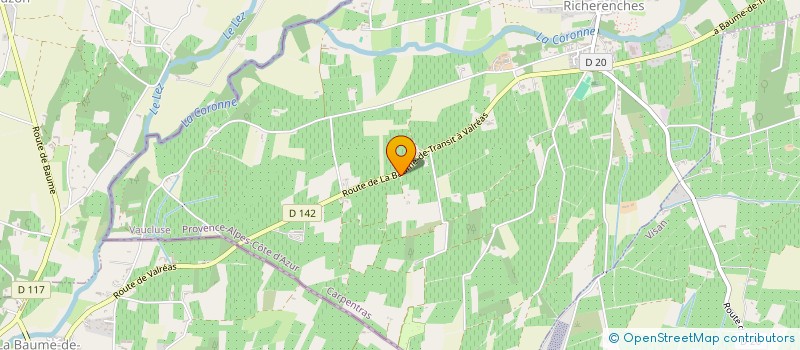 localisation de l'entreprise SCI LA COMTOISE  RICHERENCHES