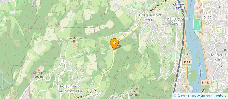 localisation de l'entreprise SCI LA CONCORDE 27  CURIS-AU-MONT-D'OR