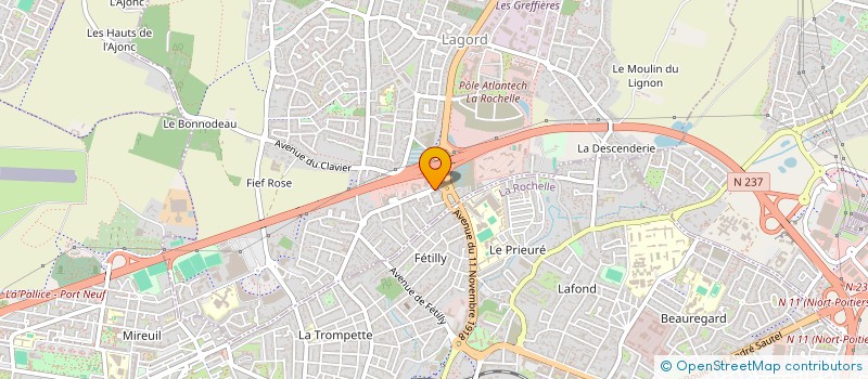 localisation de l'entreprise SCI LA CONCORDE  LAGORD