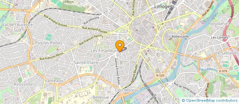 localisation de l'entreprise SCI LA CONTIE à LIMOGES