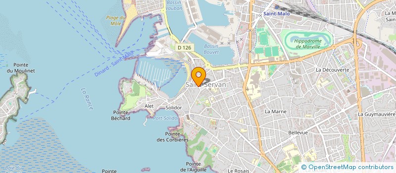 localisation de l'entreprise SCI LA CONTRESCARPE  SAINT-MALO