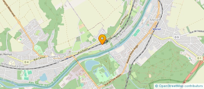 localisation de l'entreprise SCI LA COQUETTE  AUVERS-SUR-OISE