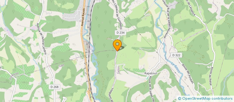 localisation de l'entreprise SCI LA COQUILLE ETOILEE  GELOS