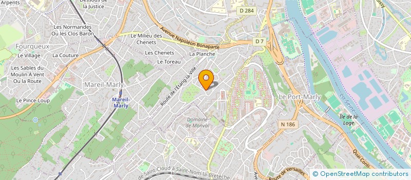 localisation de l'entreprise SCI LA CORALISE  LE PECQ