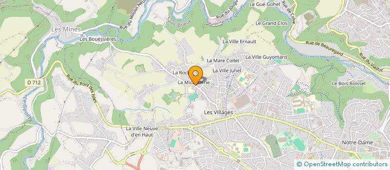 localisation de l'entreprise SCI LA CORBELLIERE à SAINT-BRIEUC