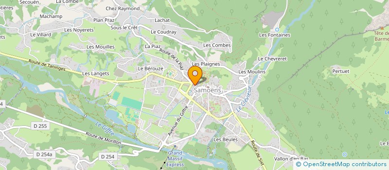 localisation de l'entreprise SCI LA CORDEE à SAMOENS