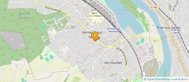 localisation de l'entreprise SCI LA CORDELIERE  VERNEUIL-SUR-SEINE