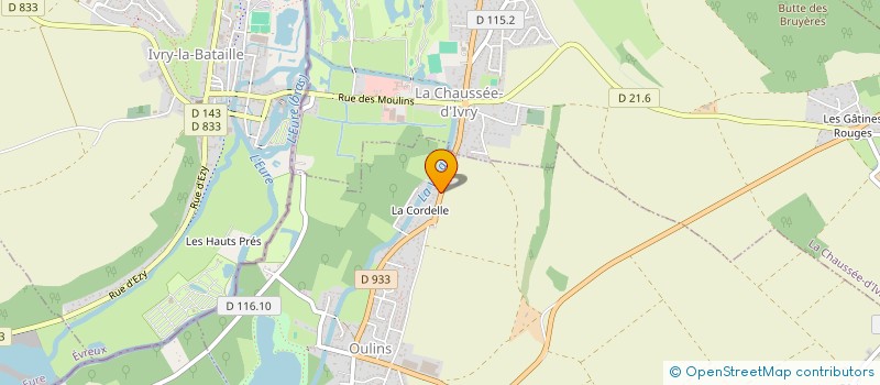 localisation de l'entreprise SCI LA CORDELLE à OULINS