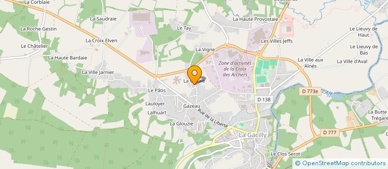 localisation de l'entreprise SCI LA CORDERIE  LA GACILLY