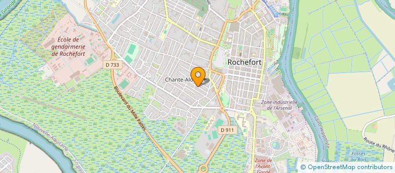 localisation de l'entreprise SCI LA CORDERIE  ROCHEFORT