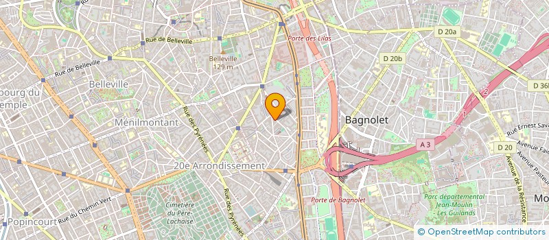 localisation de l'entreprise SCI LA CORENTINE  PARIS