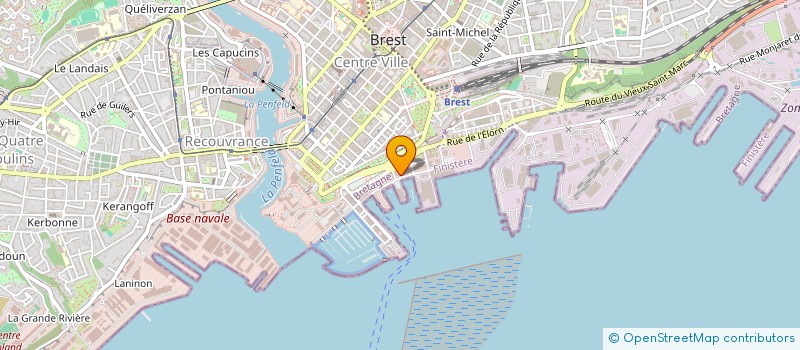 localisation de l'entreprise SCI LA CORMORANDIERE  BREST