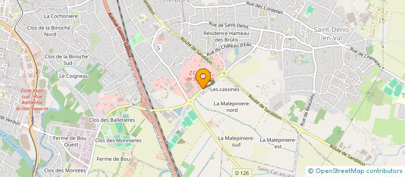 localisation de l'entreprise SCI LA CORNAILLERE à SAINT-JEAN-LE-BLANC