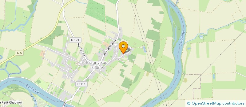 localisation de l'entreprise SCI LA CORNE  BRAGNY-SUR-SAONE