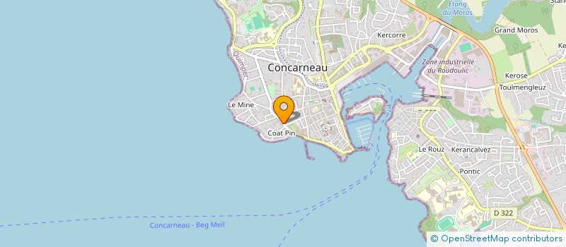 localisation de l'entreprise SCI LA CORNICHE 13  CONCARNEAU