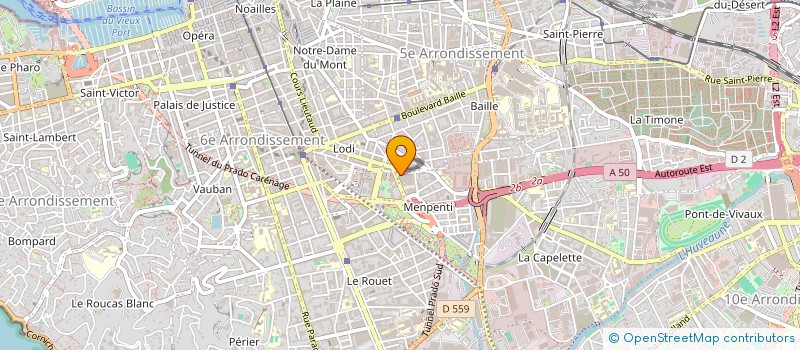 localisation de l'entreprise SCI LA CORNICHE  MARSEILLE