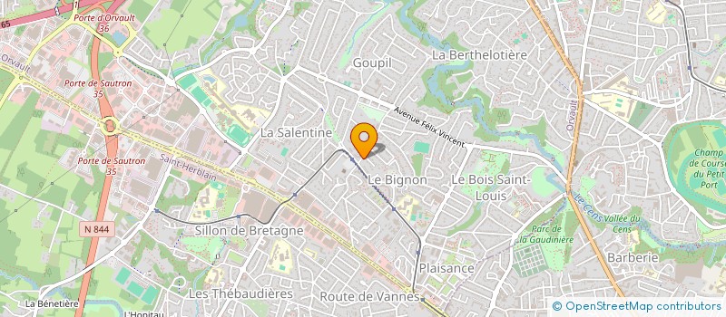 localisation de l'entreprise SCI LA CORNICHE à COUERON