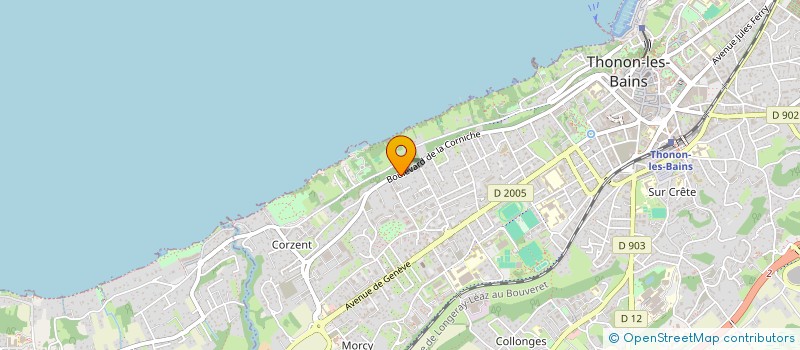 localisation de l'entreprise SCI LA CORNICHE à THONON-LES-BAINS