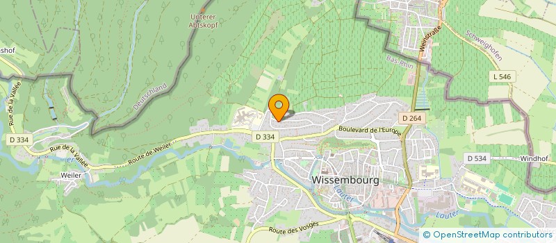 localisation de l'entreprise SCI LA CORNICHE  WISSEMBOURG