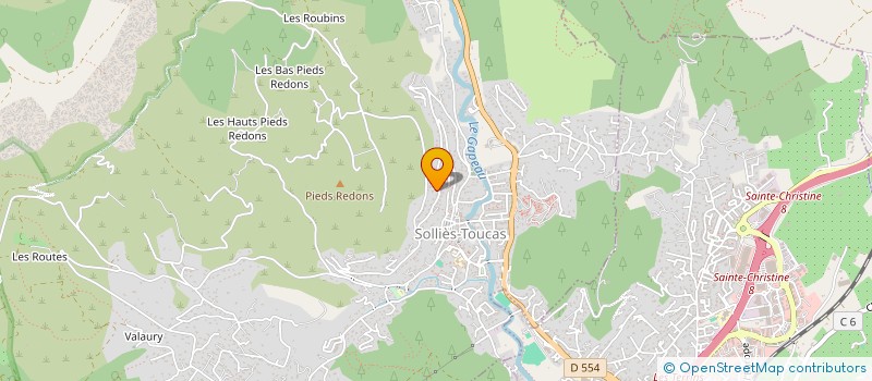 localisation de l'entreprise SCI LA CORNICHE à SOLLIES-TOUCAS