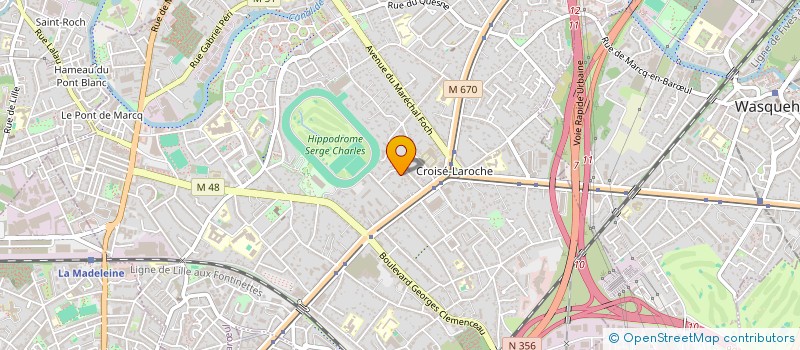 localisation de l'entreprise SCI LA CORNICHE à MARCQ-EN-BARŒUL