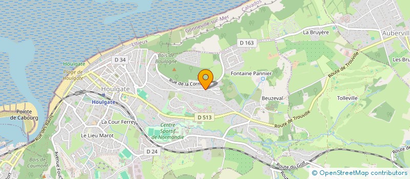 localisation de l'entreprise SCI LA CORNICHE  HOULGATE