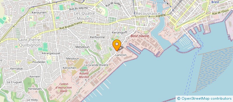 localisation de l'entreprise SCI LA CORNICHE  BREST