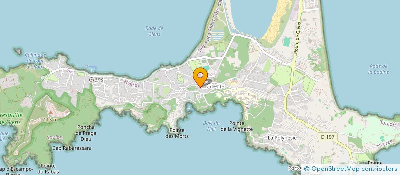 localisation de l'entreprise SCI LA CORNICHE à HYERES