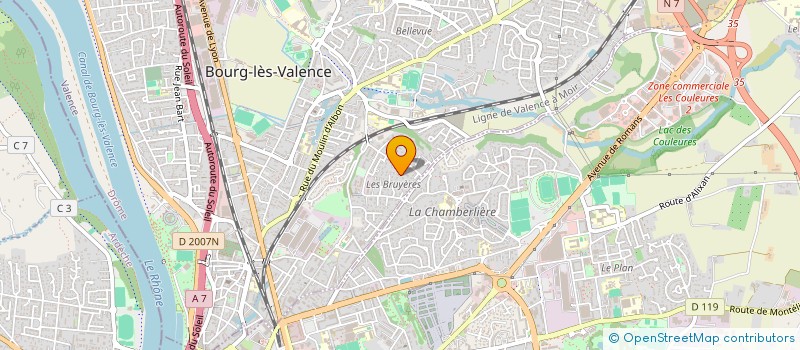 localisation de l'entreprise SCI LA CORNICHE FLEURIE  BOURG-LES-VALENCE