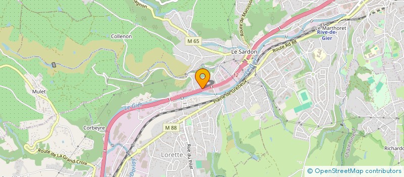 localisation de l'entreprise SCI LA CORTE  GUEUGNON