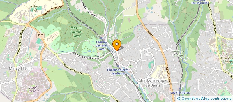 localisation de l'entreprise SCI LA CORTNA  CHARBONNIERES-LES-BAINS