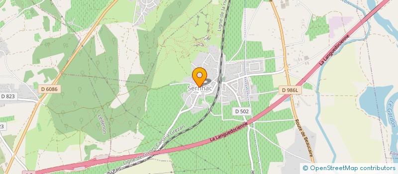 localisation de l'entreprise SCI LA COSTE  SAINT-BONNET-DU-GARD