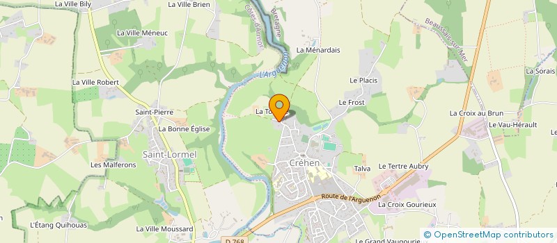 localisation de l'entreprise SCI LA COSTIERE  CREHEN