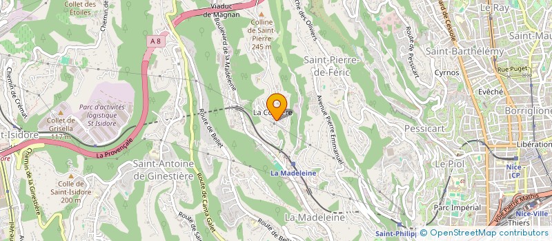 localisation de l'entreprise SCI LA COSTIERE à NICE