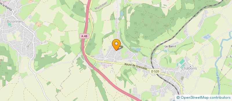 localisation de l'entreprise SCI LA COTACHE  CHABONS