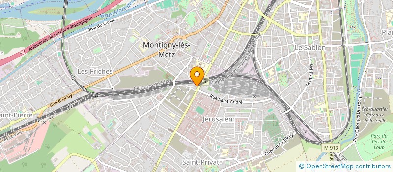 localisation de l'entreprise SCI LA COTE à MONTIGNY-LES-METZ