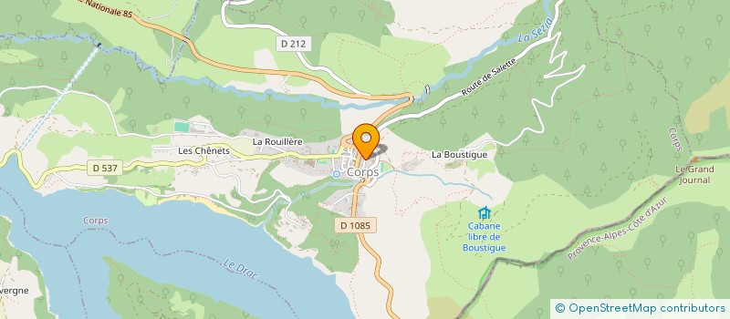 localisation de l'entreprise SCI LA COTE  CORPS