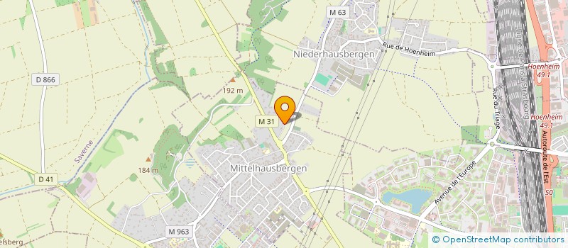 localisation de l'entreprise SCI LA COTE  MITTELHAUSBERGEN