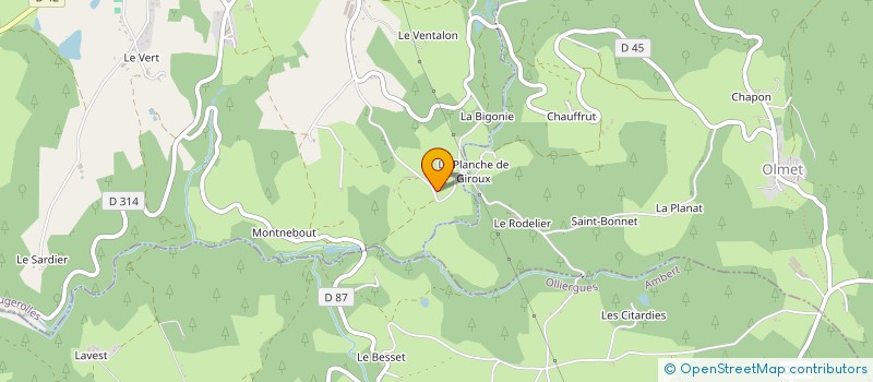 localisation de l'entreprise SCI LA COTE  AUGEROLLES