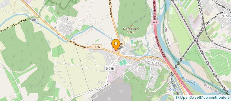 localisation de l'entreprise SCI LA COTE  ORGON