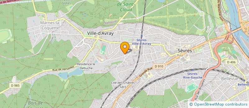 localisation de l'entreprise SCI LA COTE D'ARGENT  VILLE D'AVRAY