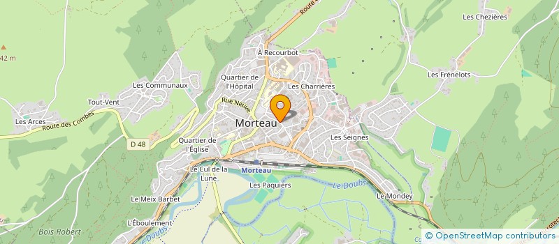 localisation de l'entreprise SCI LA COTE LACHARD  MORTEAU