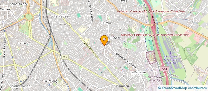 localisation de l'entreprise SCI LA COTE PAVEE à TOULOUSE