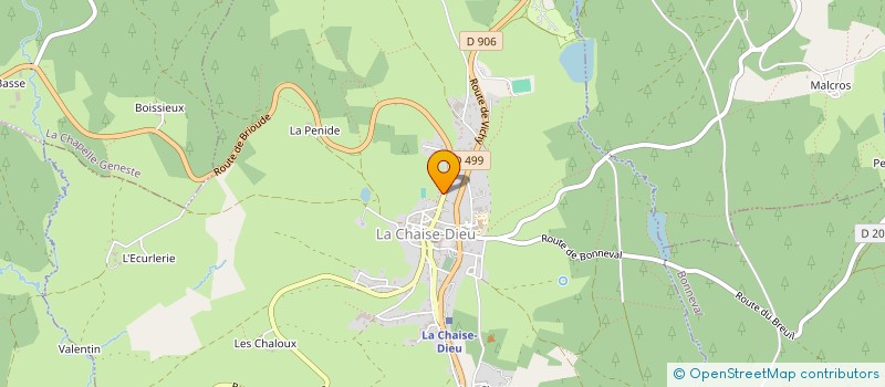 localisation de l'entreprise SCI LA COTERIE  LA CHAISE-DIEU