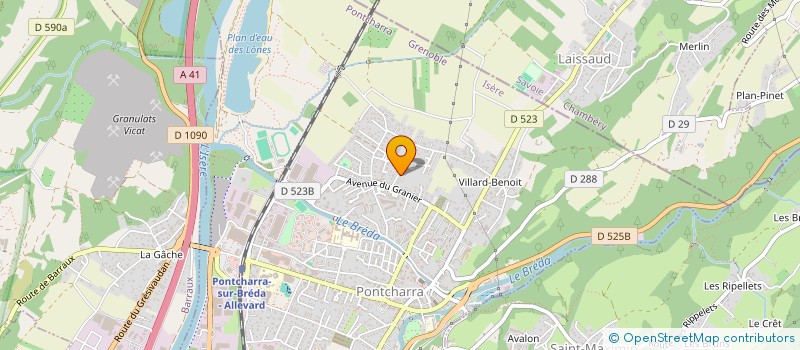 localisation de l'entreprise SCI LA COTTE  PONTCHARRA