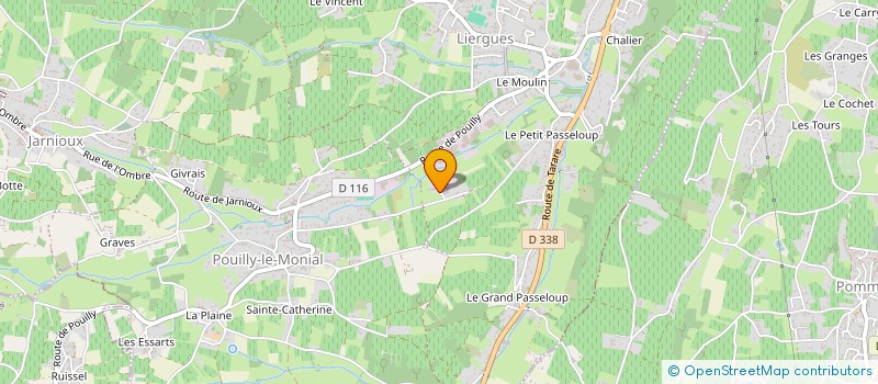localisation de l'entreprise SCI LA COTTERI à PORTE-DES-PIERRES-DOREES