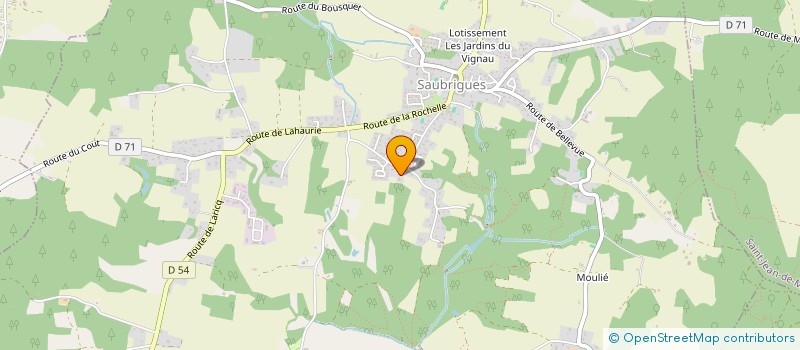 localisation de l'entreprise SCI LA COTTERIE  SAUBRIGUES